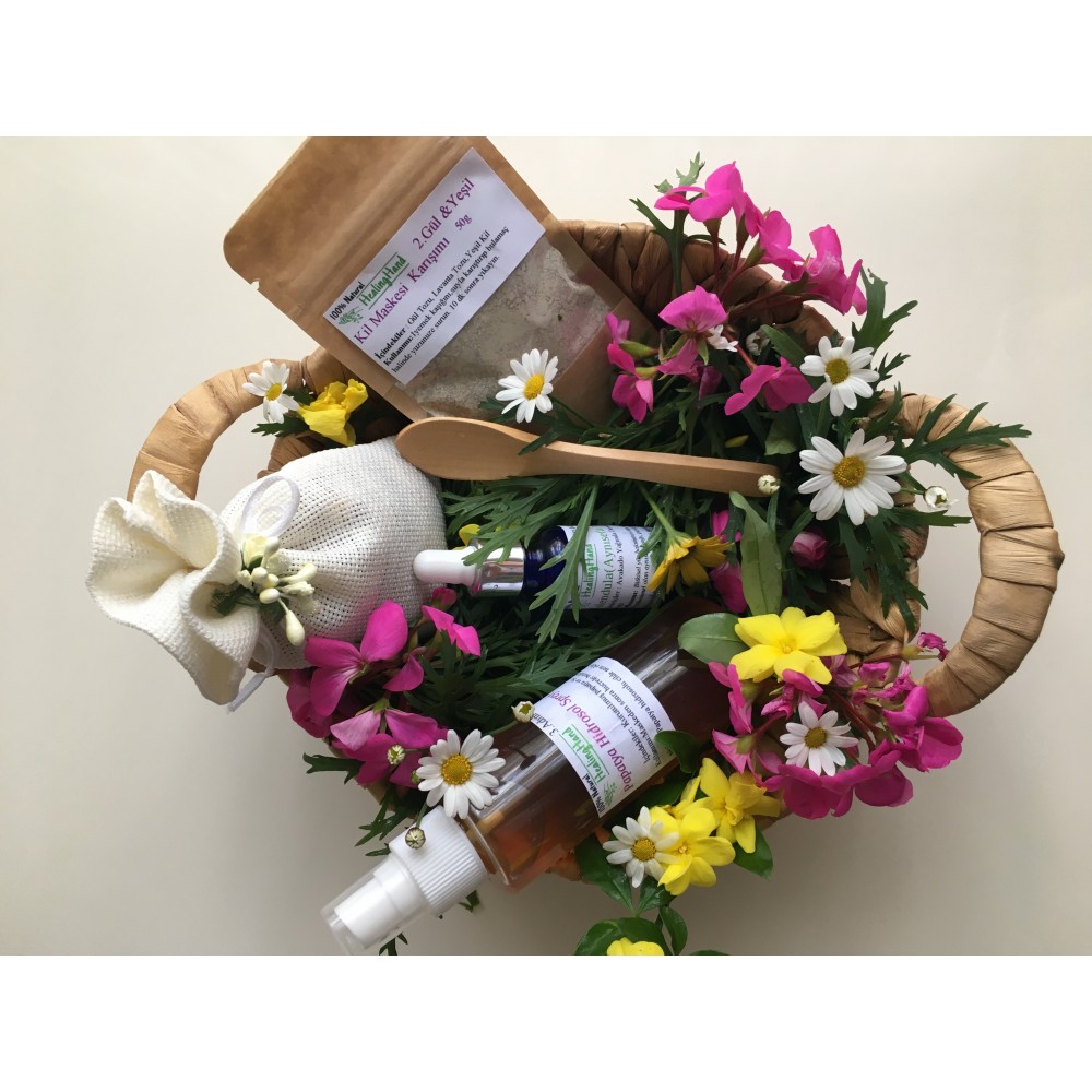  Healinghand  Bitkisel Yüz Bakım Hediye Seti /Herbal facial Care Kit  